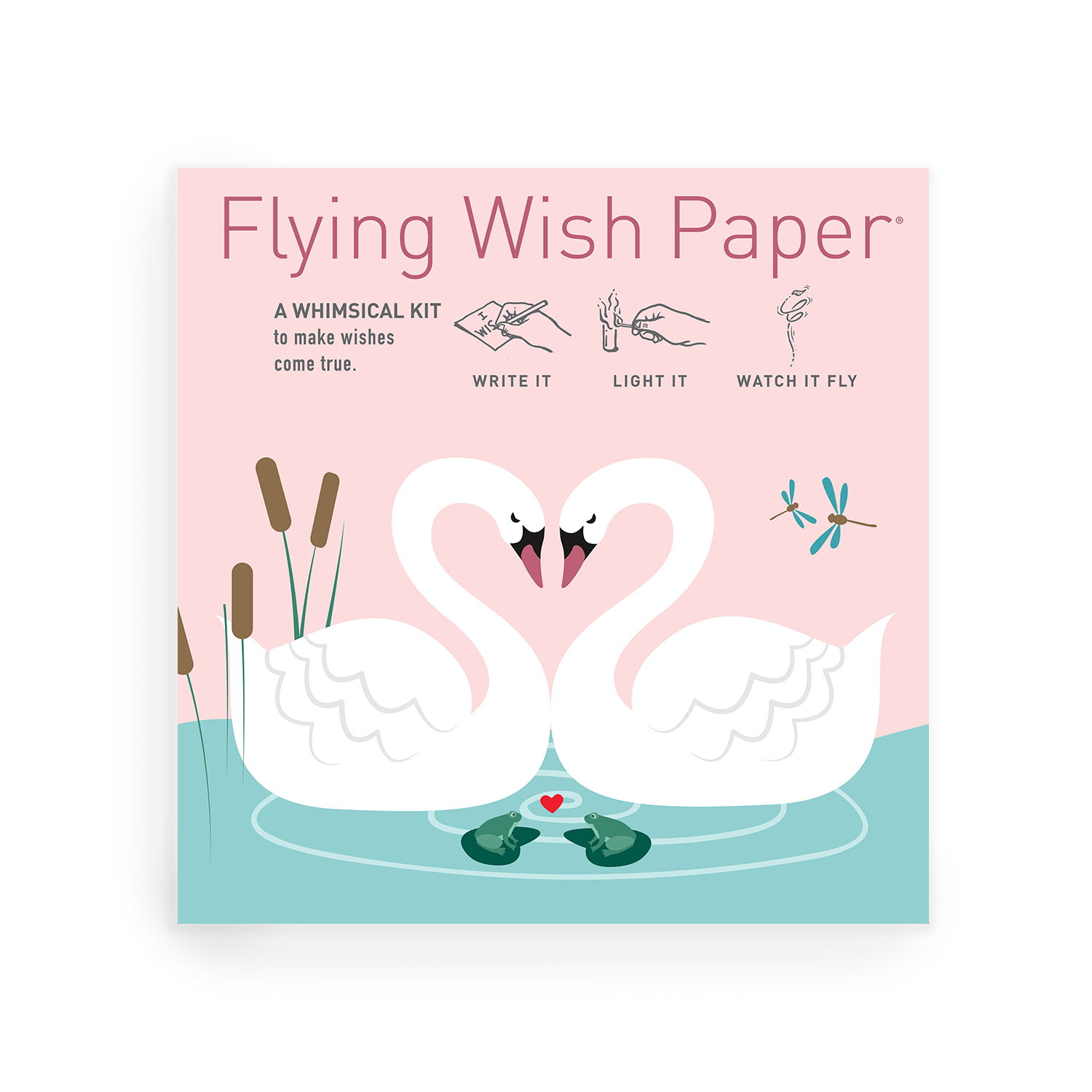 Flying Wish Paper Swan Lake 