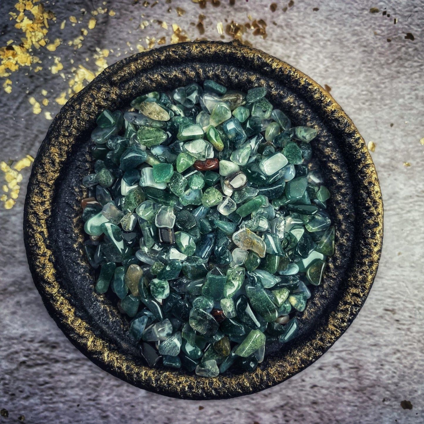 Moss Agate Gem Chips