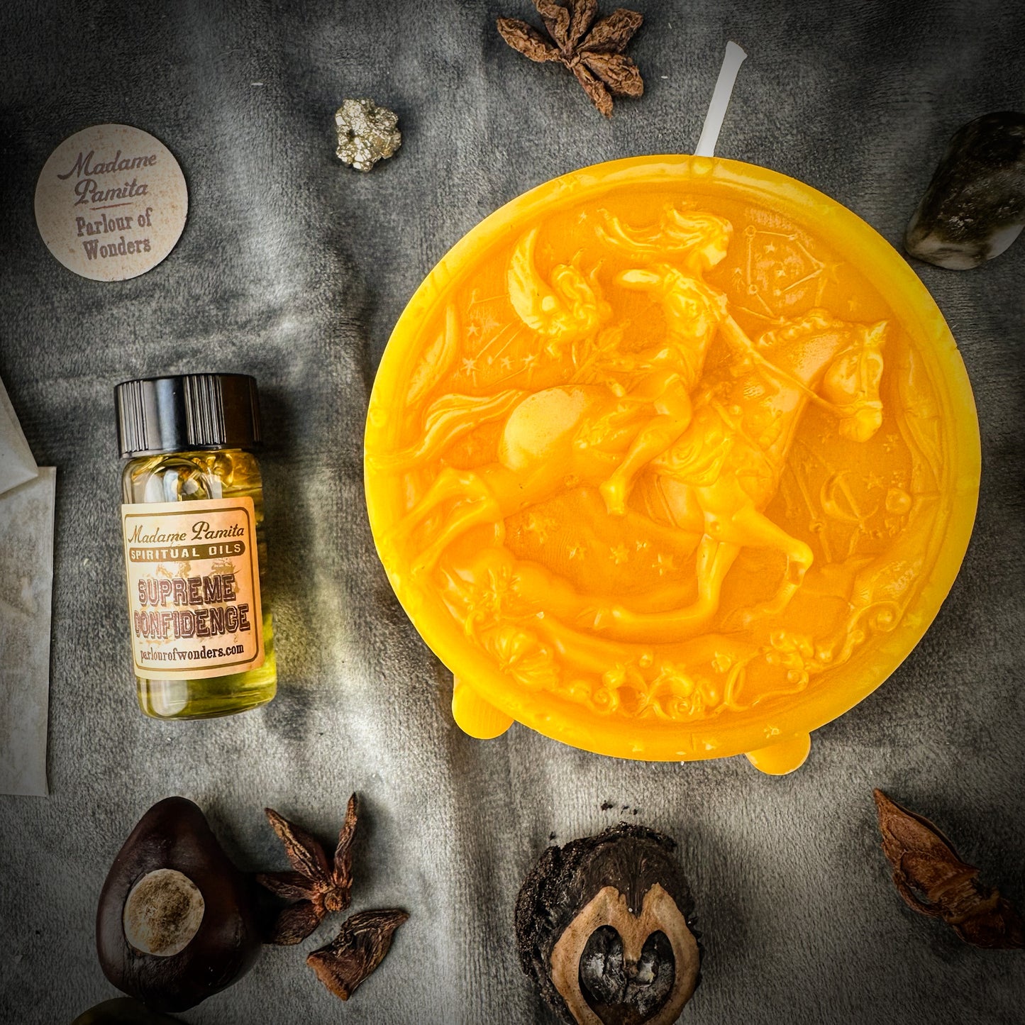 Sagittarius Power Candle Spell Kit - Adventure, Optimism & Wisdom Magic