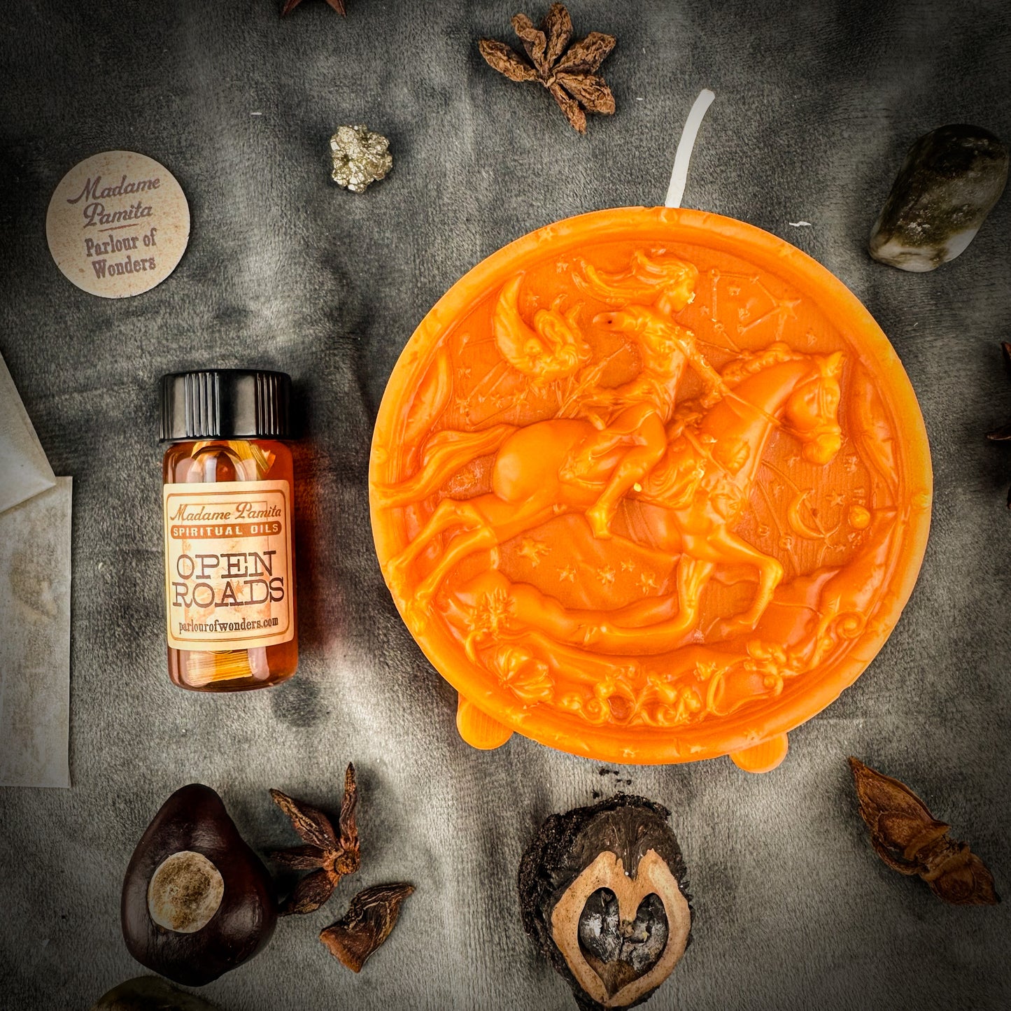 Sagittarius Power Candle Spell Kit - Adventure, Optimism & Wisdom Magic