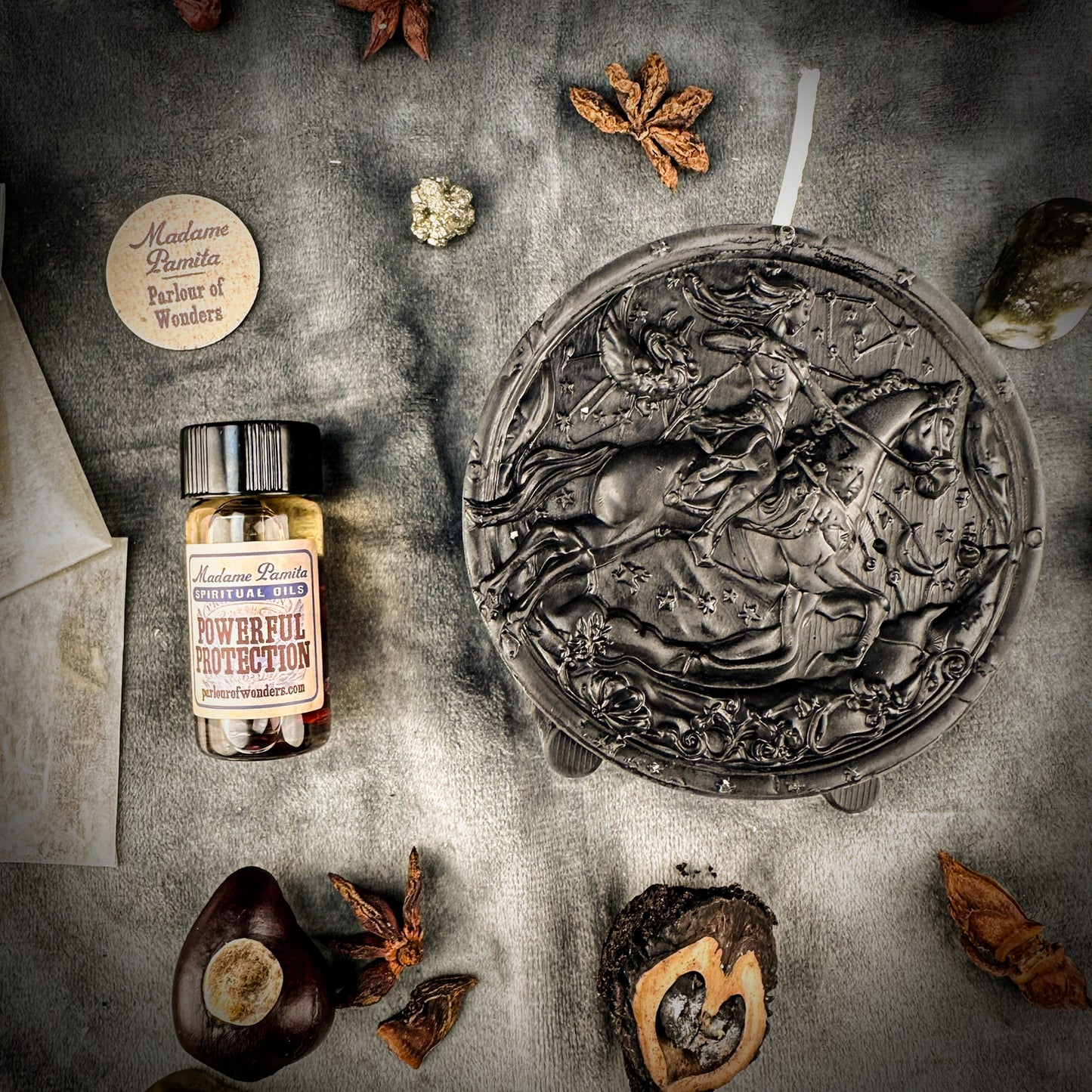 Sagittarius Power Candle Spell Kit - Adventure, Optimism & Wisdom Magic