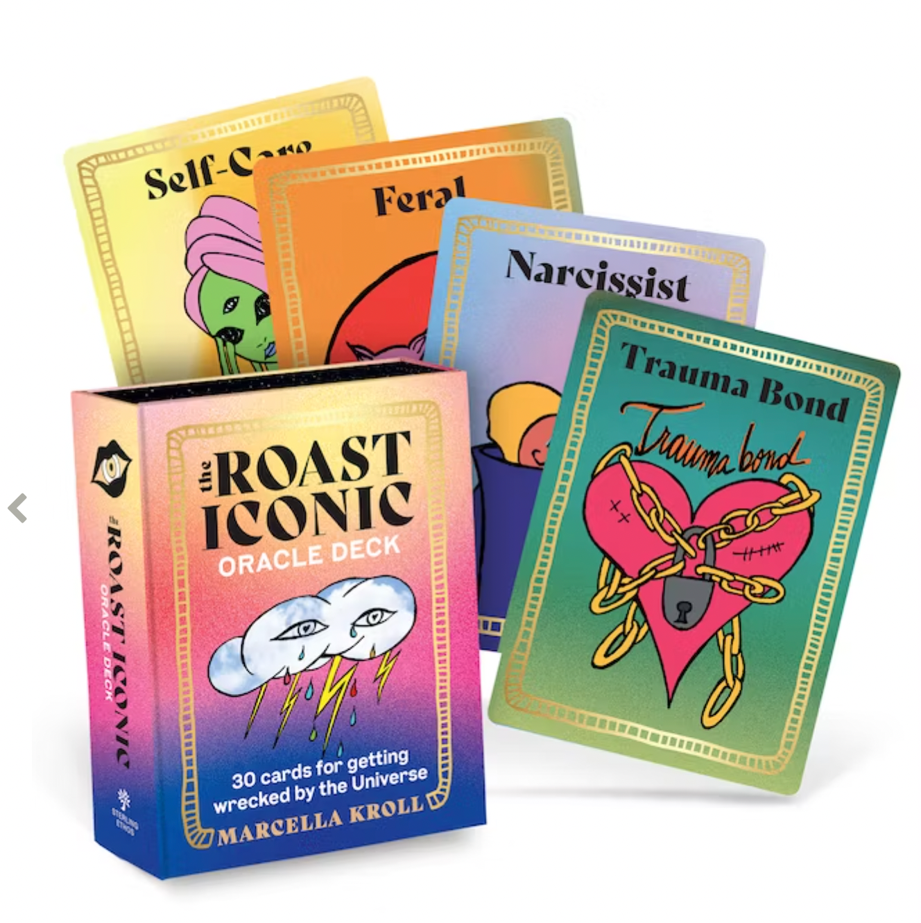 The Roast Iconic Oracle Deck: 30 Cards for Getting Wrecked by the Universe by Marcella Kroll