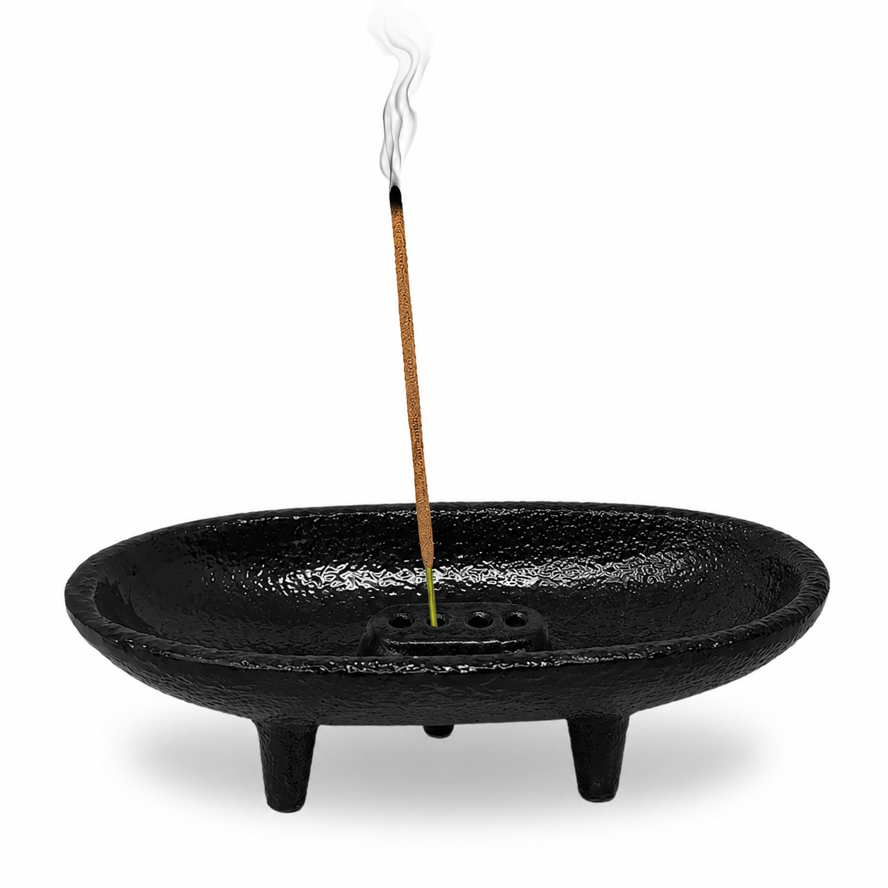 Cast Iron Canoe Smudge Pot &amp; Incense Burner
