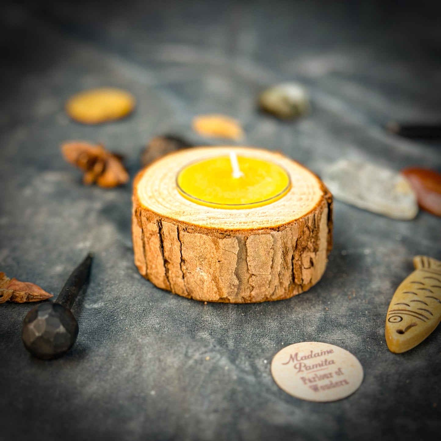 Woodland Glow Beeswax Tea Light