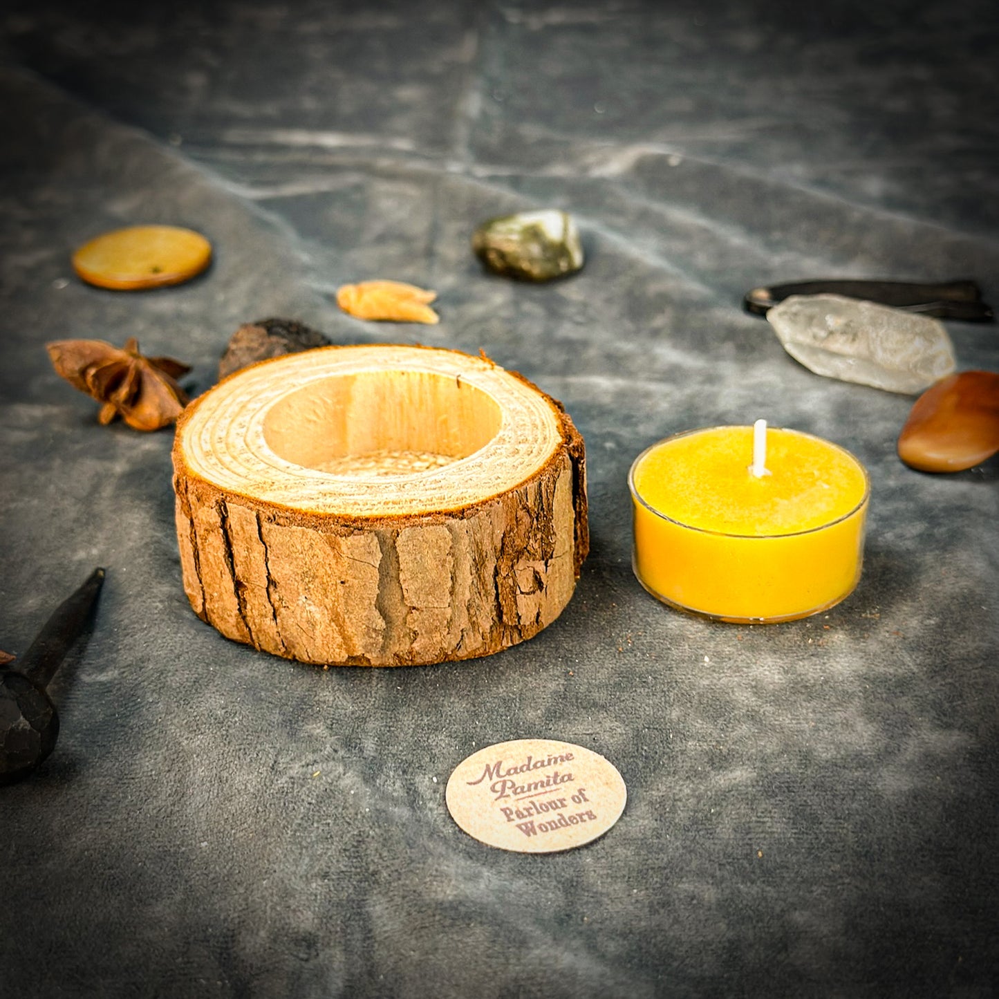 Woodland Glow Beeswax Tea Light