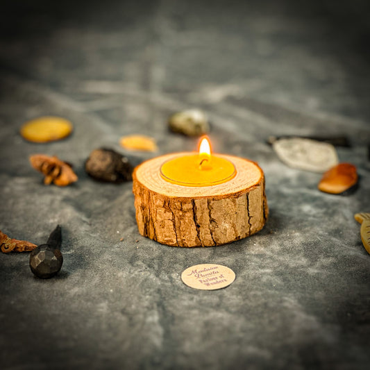 Woodland Glow Beeswax Tea Light