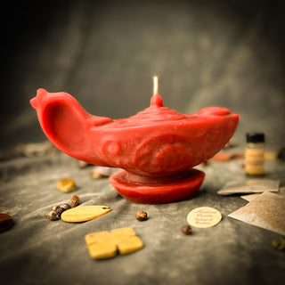 Aladdin's Lamp Candle Spell Kit - Wish Manifestation & Three Wishes Magic
