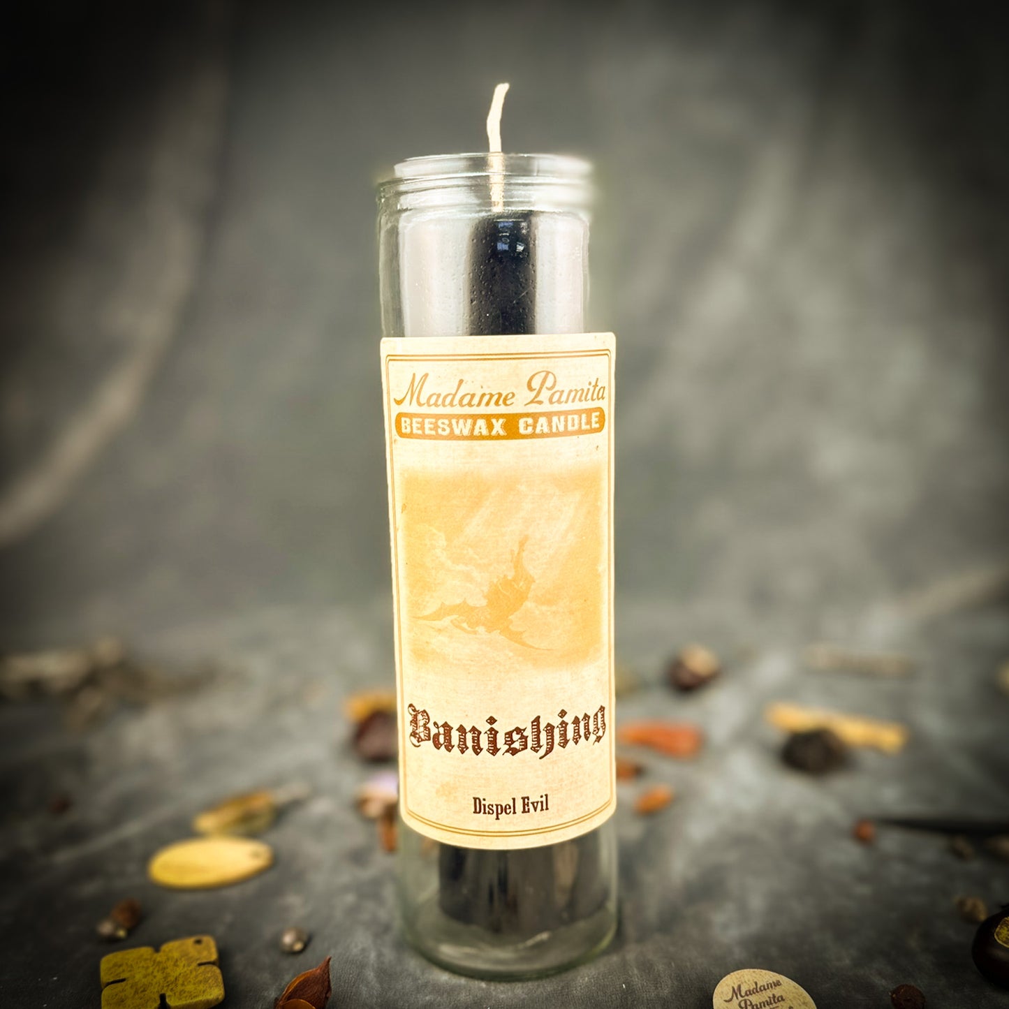 Banishing Beeswax Vigil Candle by Madame Pamita - Remove Negativity & Unwanted Influences