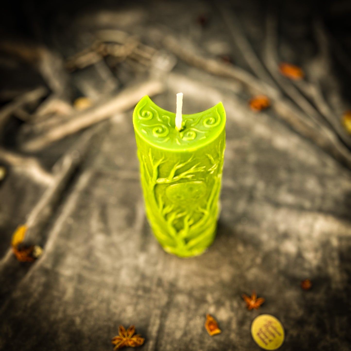 Beeswax 30 Day Moon Phase Spell Candle