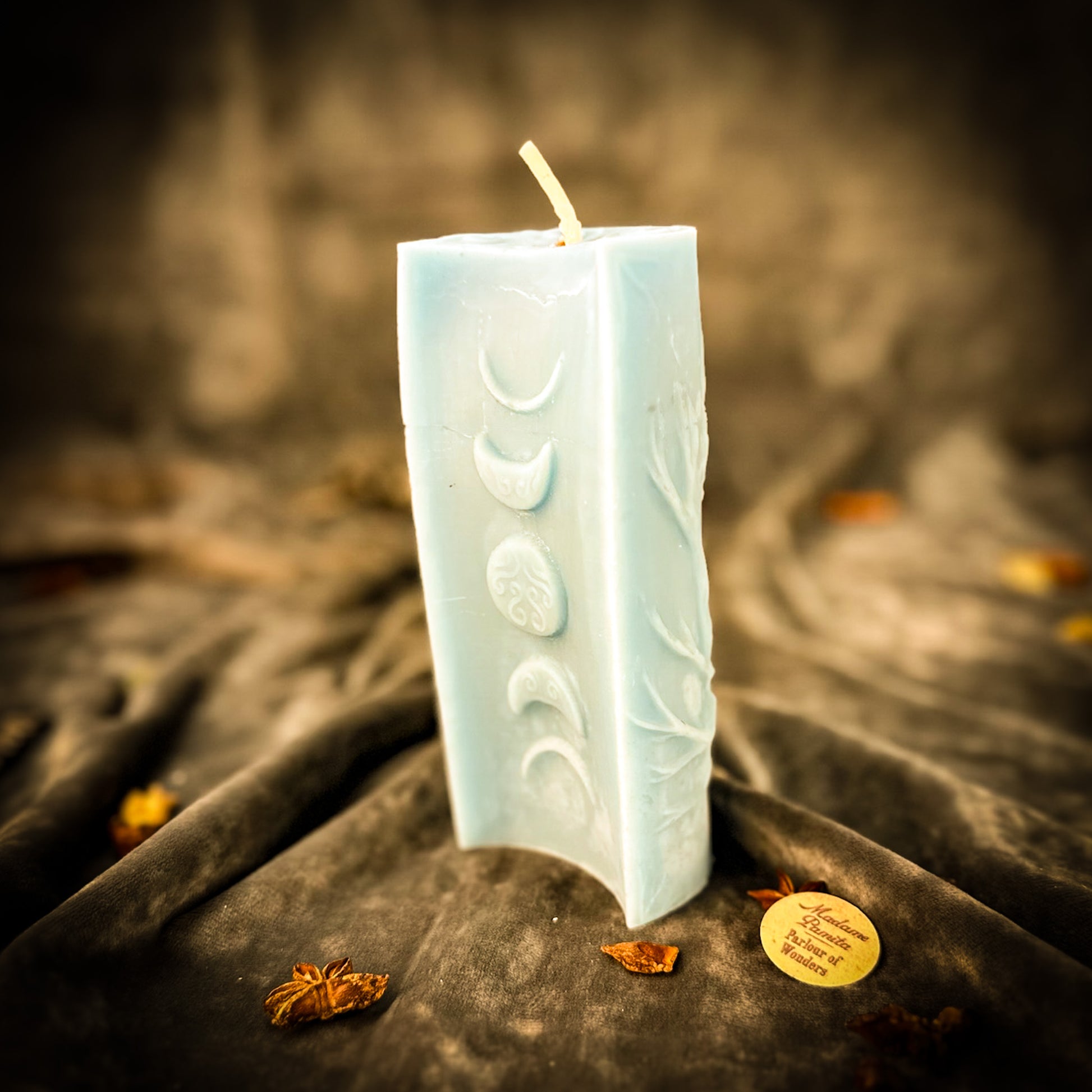 Blue Moon Phase Candle