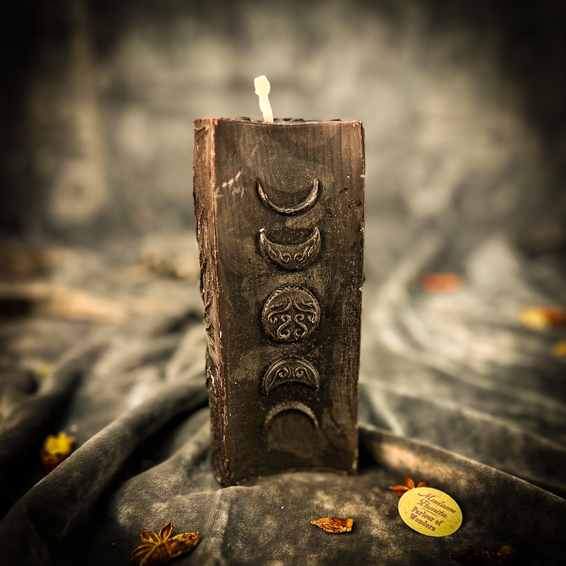 Black 30 Day Moon Phase Spell Candle