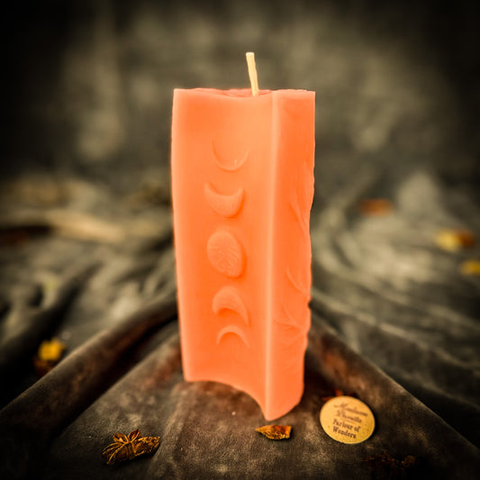 Pink 30 Day Moon Candle