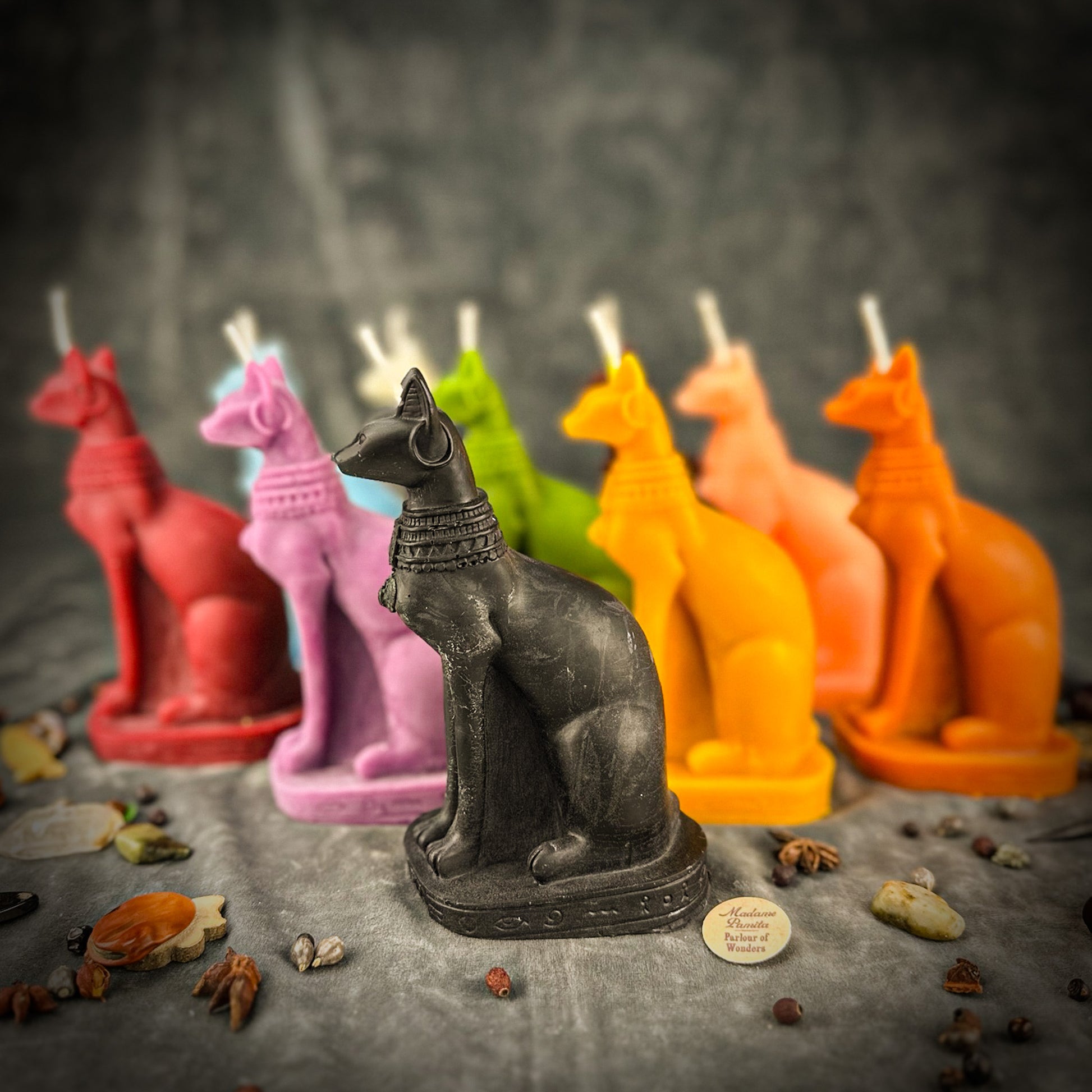 Beeswax Bast Spell Candle 