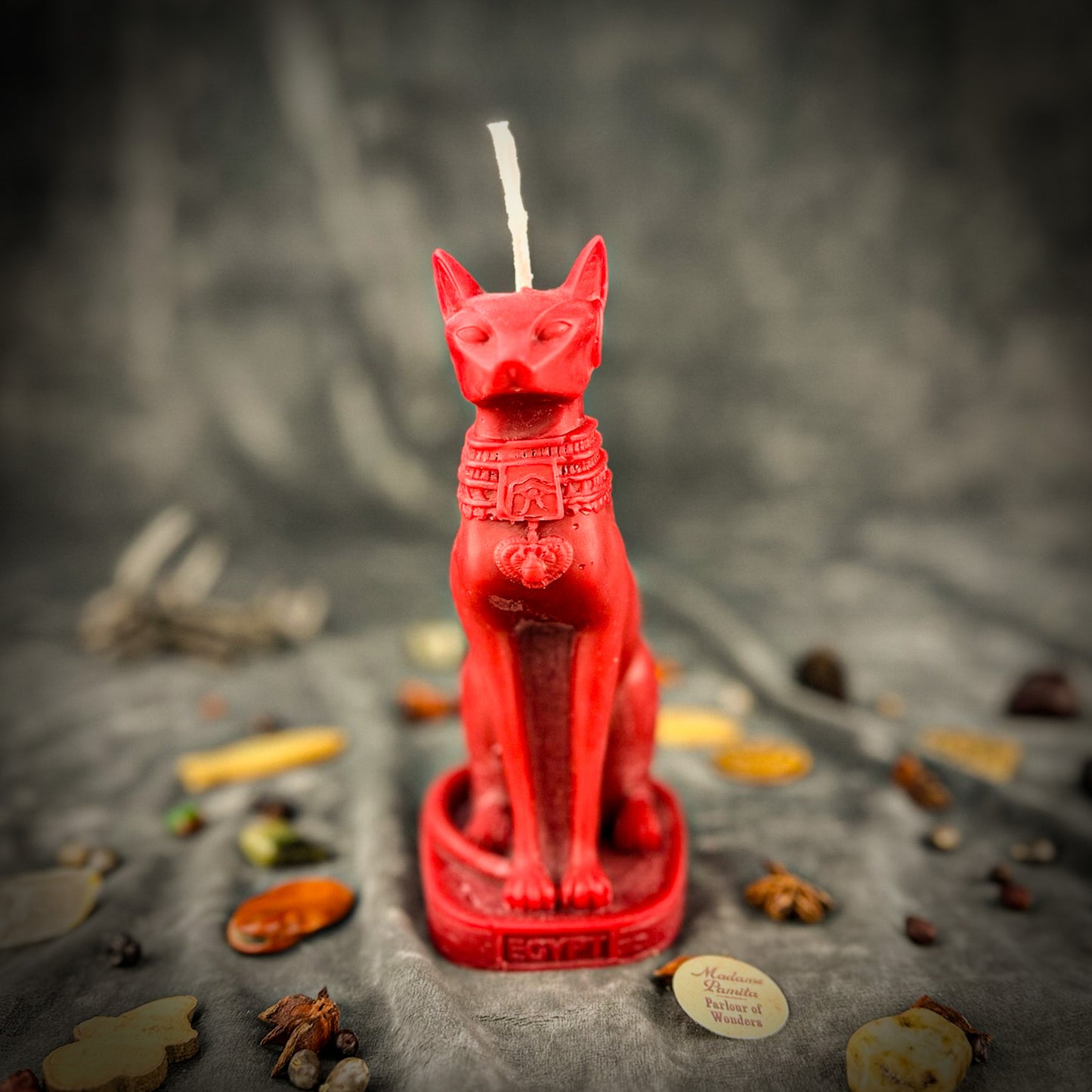 Bast Spell Candle Red