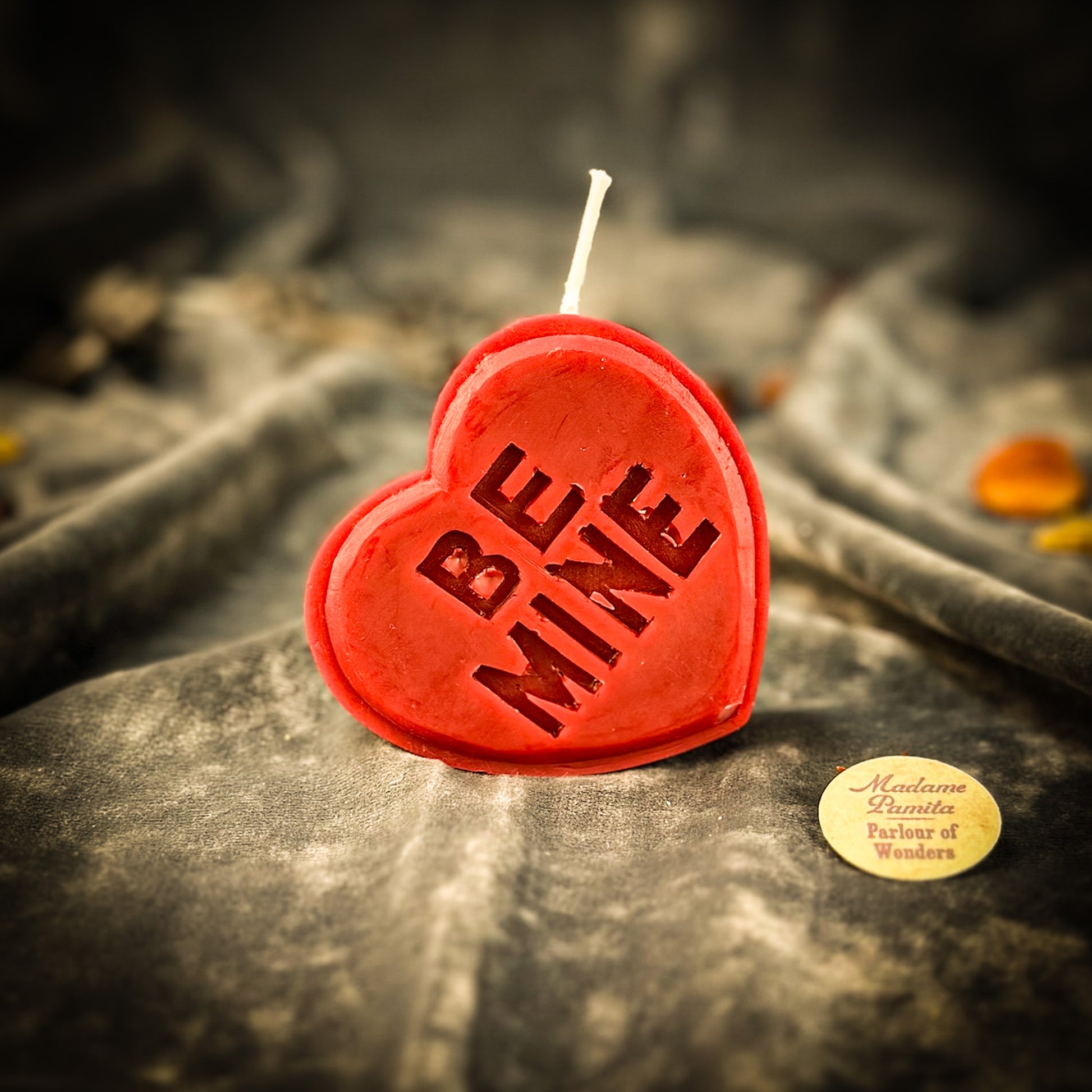 Red Beeswax Be Mine Spell Candle - Playful Love Magic