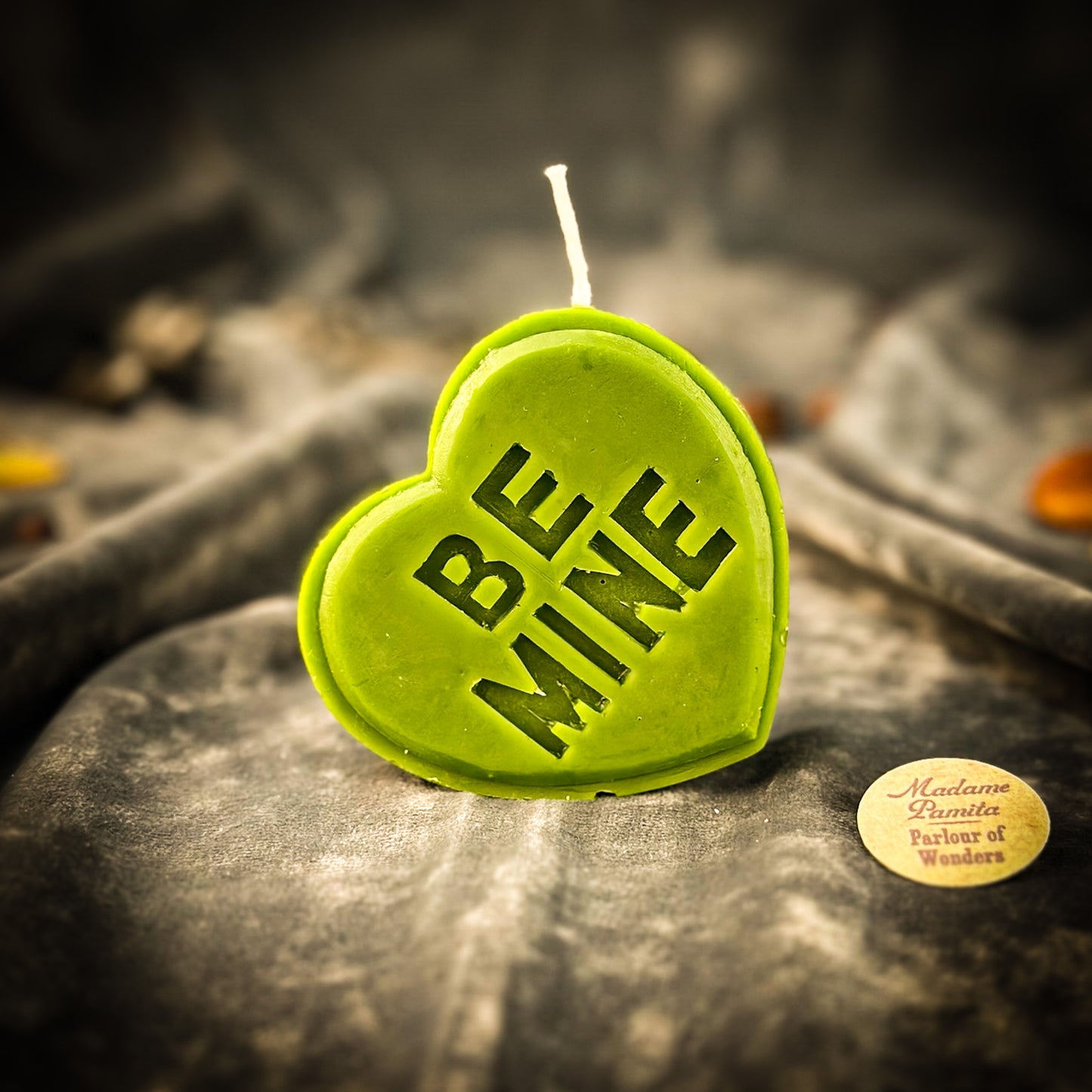 Green Beeswax Be Mine Spell Candle