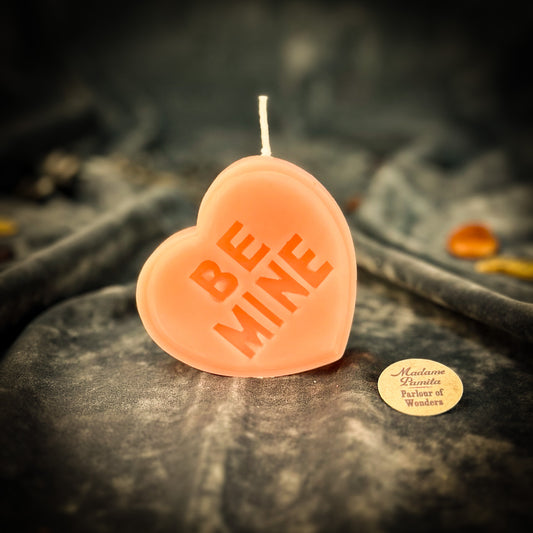 Pink Beeswax Be Mine Spell Candle - Playful Love Magic