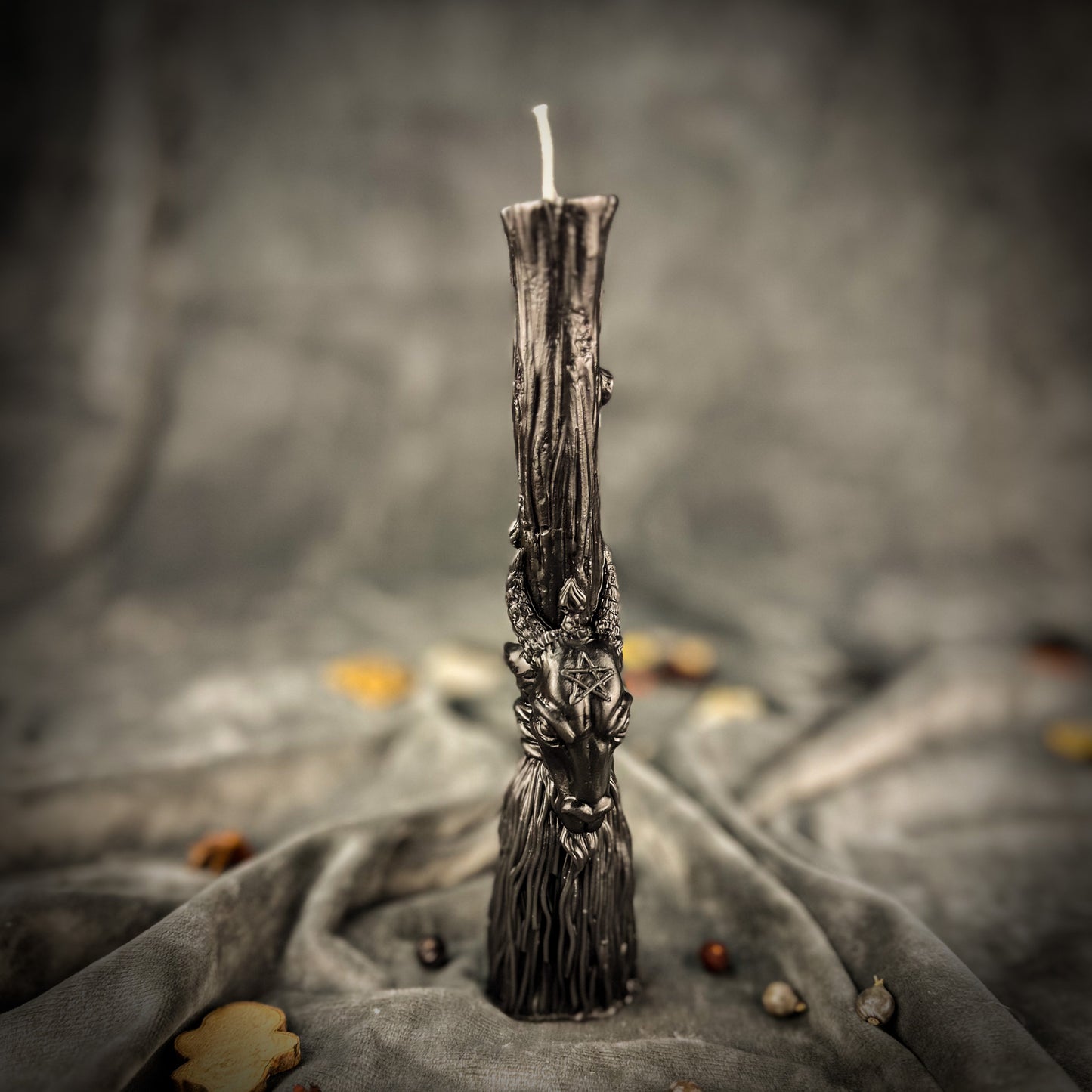 black goat broom candle