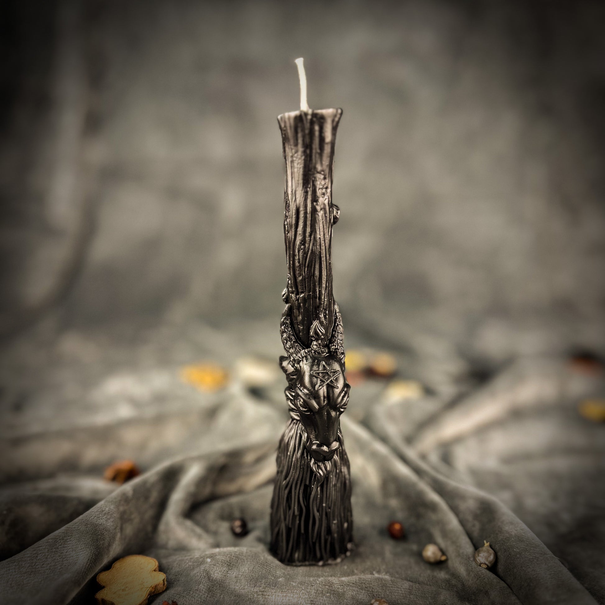 black goat broom candle