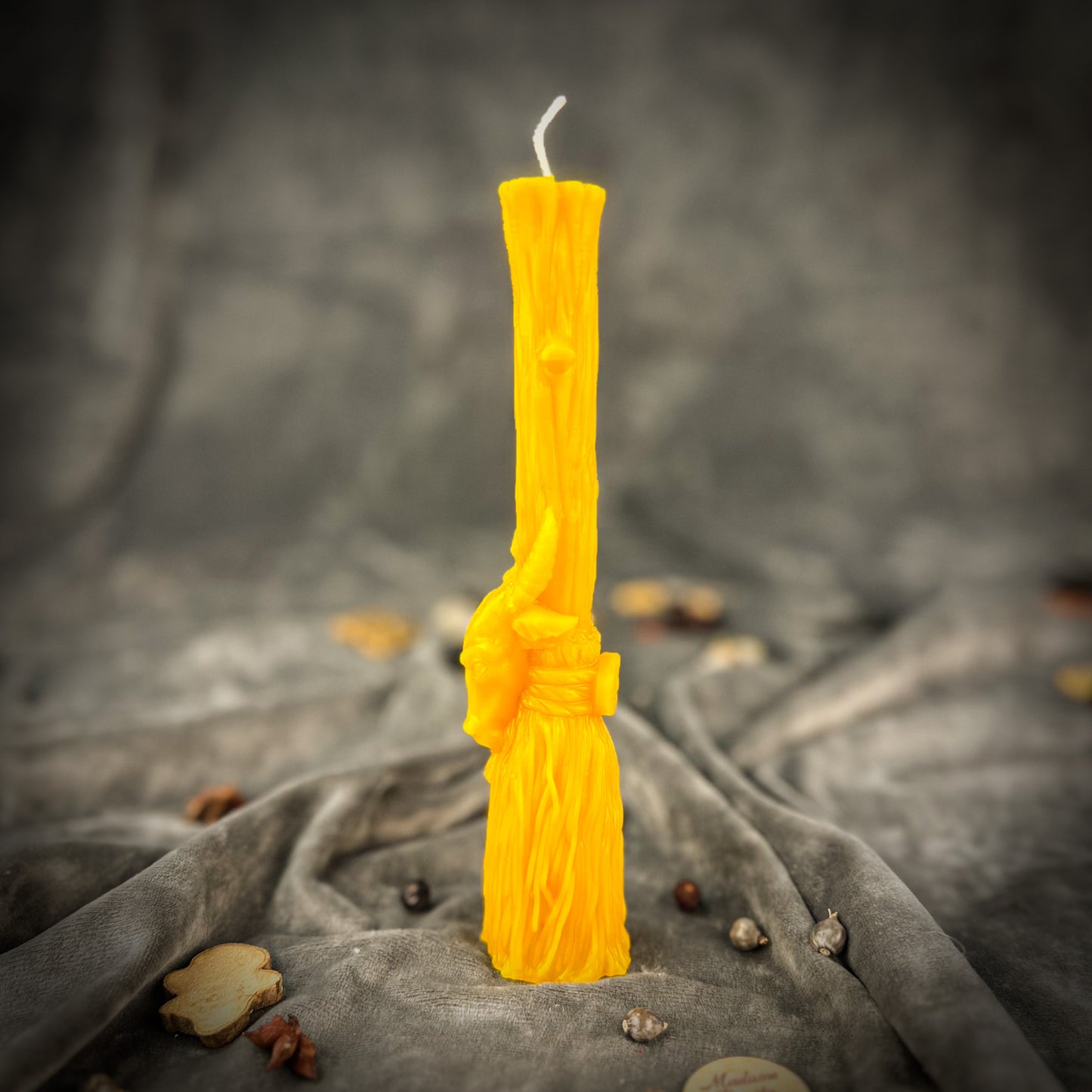 Yellow Sacred Goat Broom Candle
