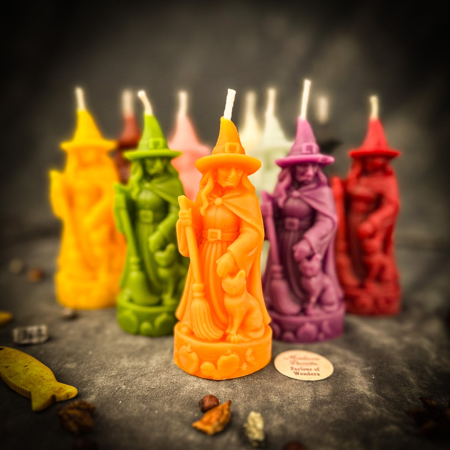 Beeswax Crone Witch Spell Candle - Elder Wisdom & Empowerment Magic