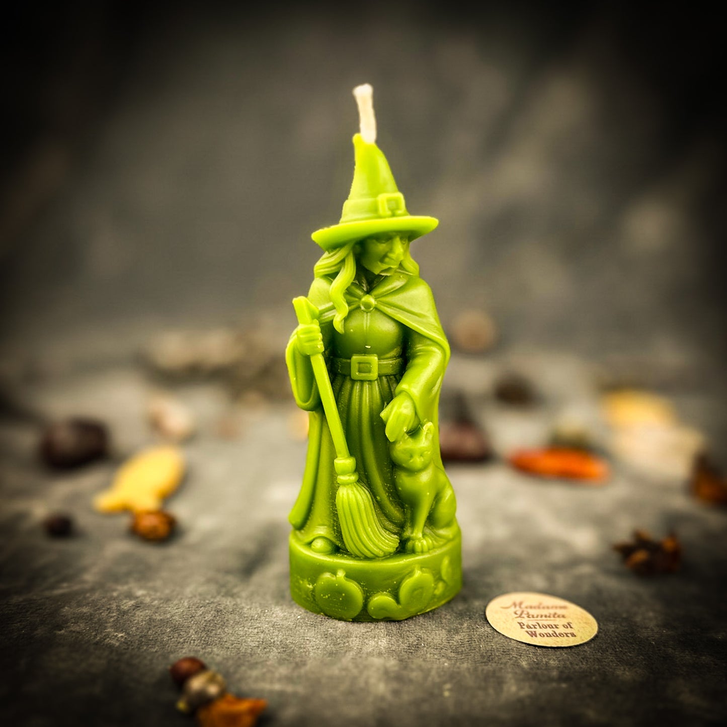 Beeswax Crone Witch Spell Candle - Elder Wisdom & Empowerment Magic