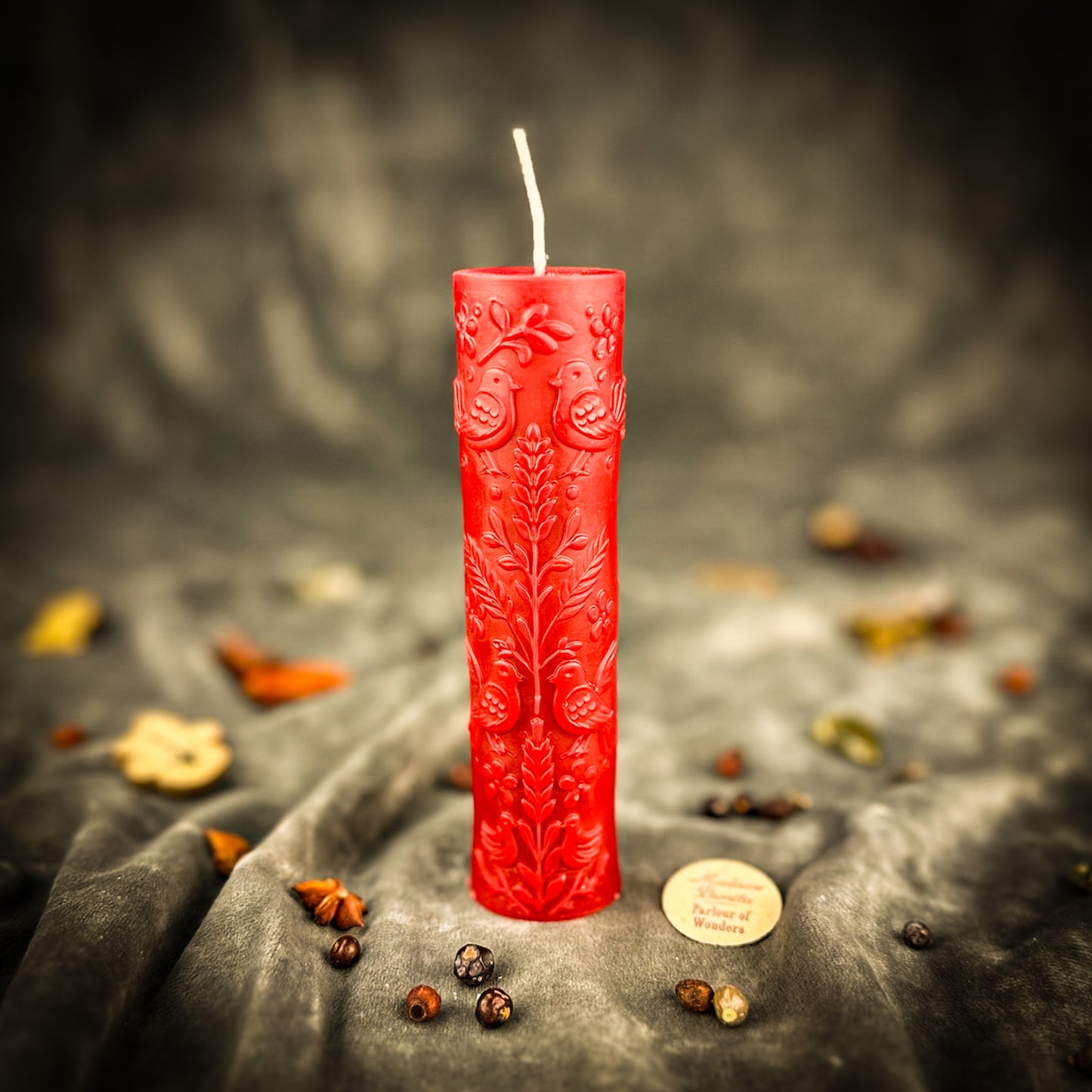 Red Derevo Zhyttya Tree of Life Candle