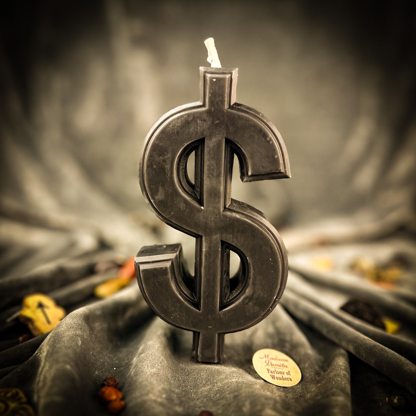 Black Dollar Sign Spell Candle