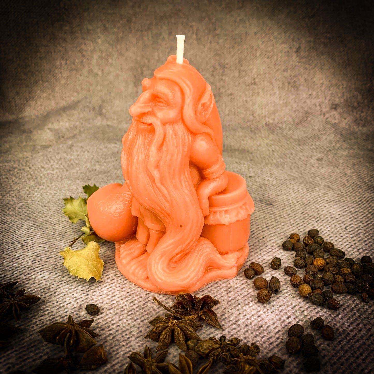 Pink Domovyk Blessing Candle Spell Kit