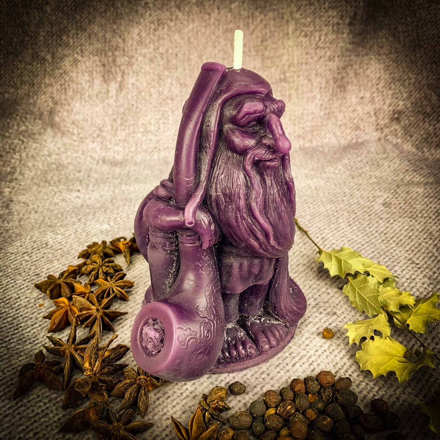 Purple Domovyk Candle Spell 