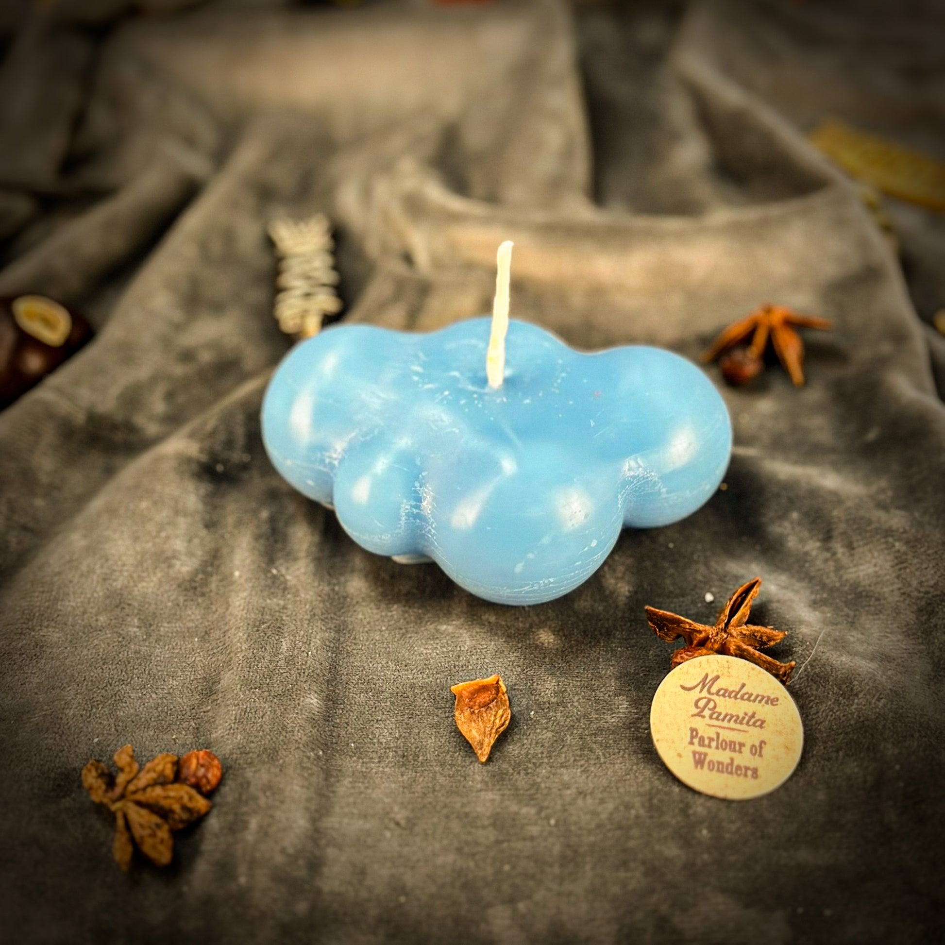 Blue Dreamy Cloud Candle 