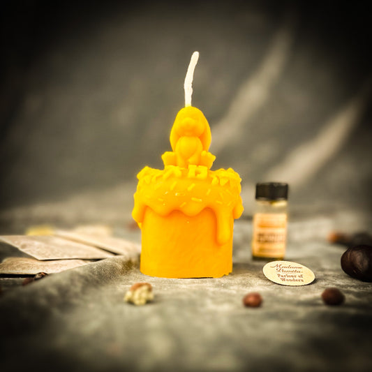 Beeswax Easter Rabbit Paska Candle Spell Kit - Abundance, Fertility & Spring Renewal