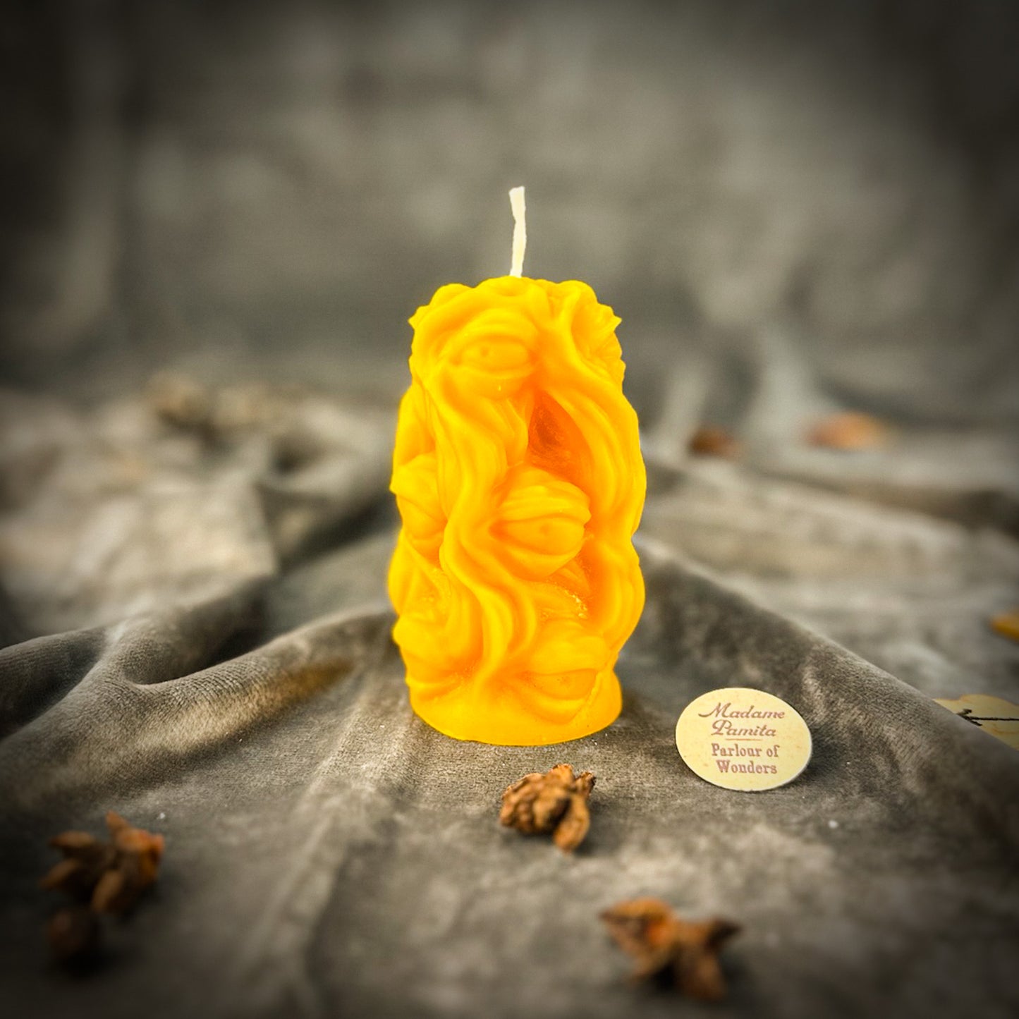 Yellow Evil Eye Spell Candle 