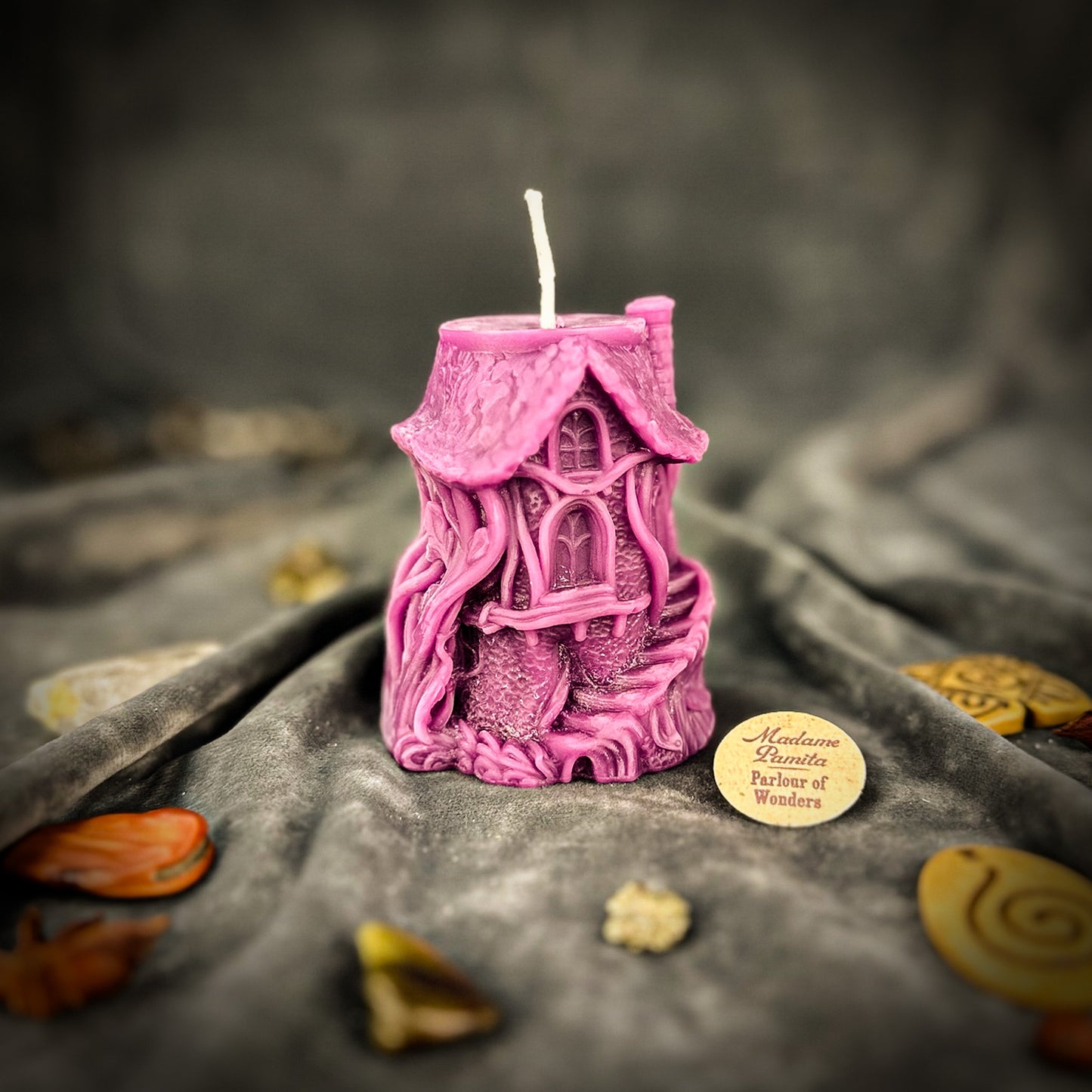 Beeswax Fairy Apartment Purple Candle