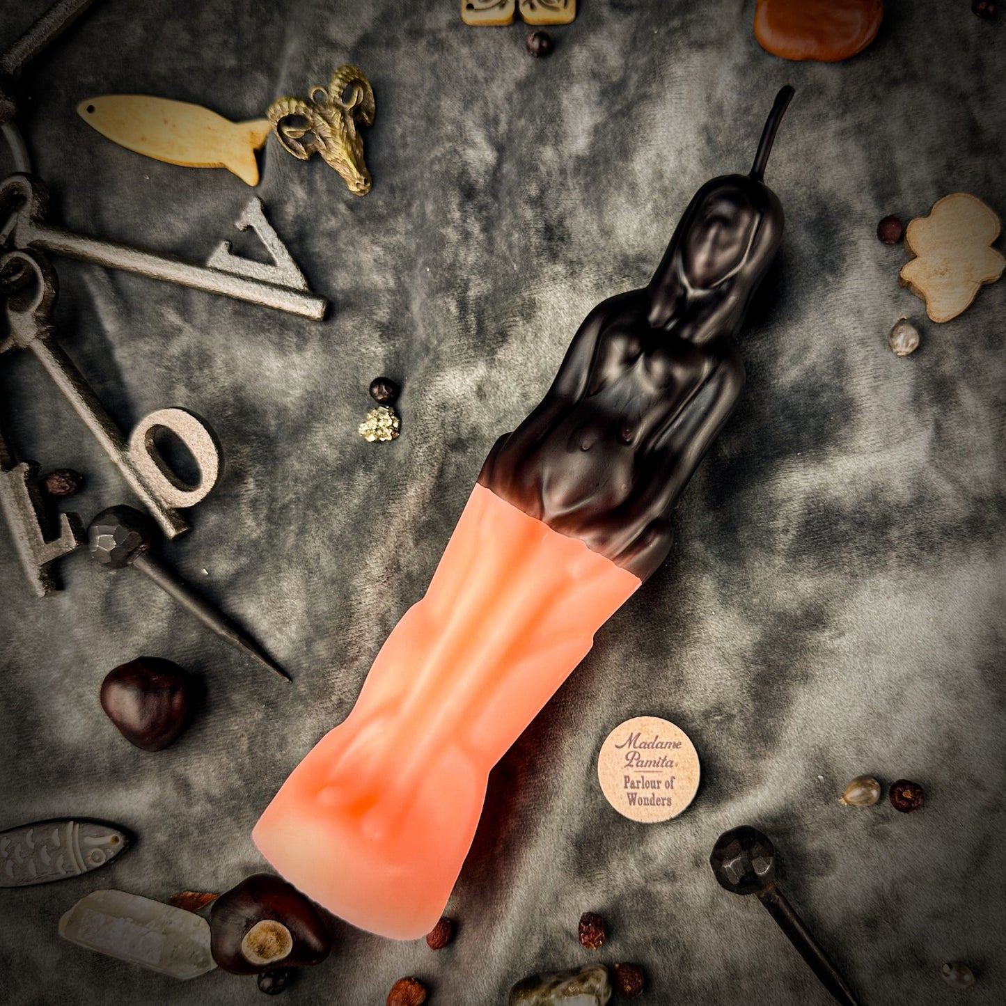 Pink Reversing Female Figural Spell Candle