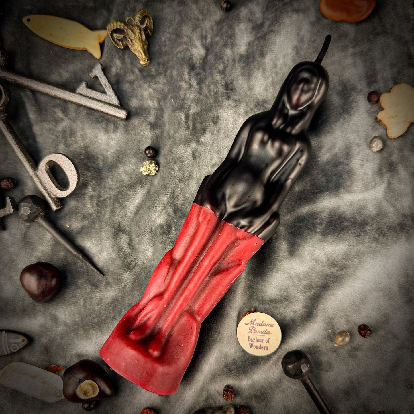 Red Reversing Female Figural Spell Candle