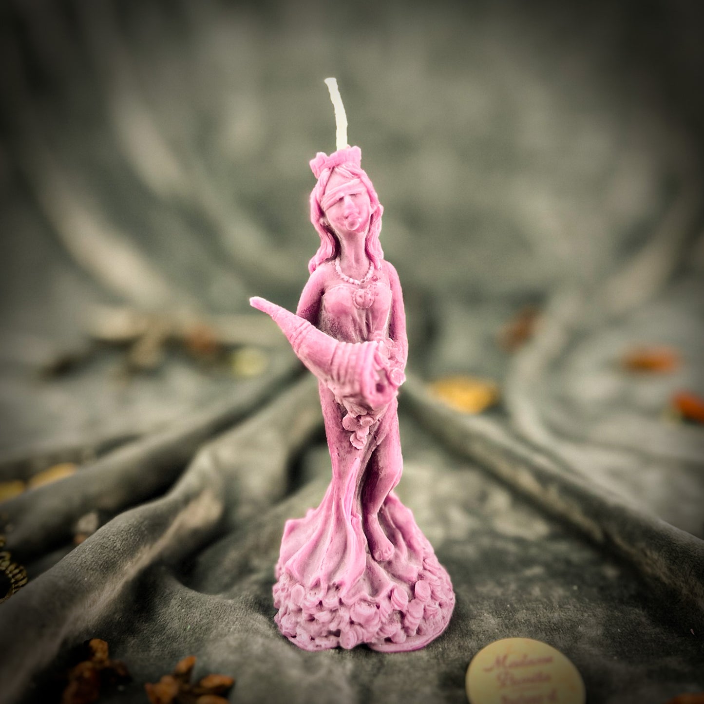 Fortuna Goddess of Luck Candle Purple 