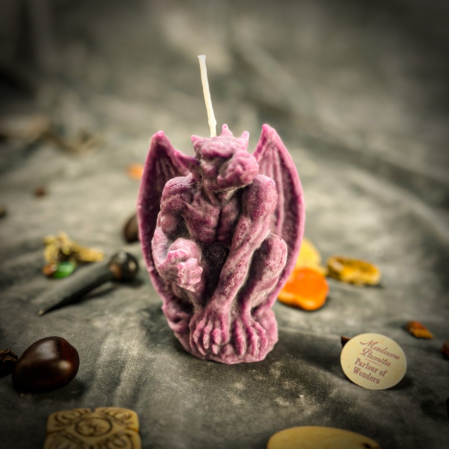 beeswax gargoyle spell candle 