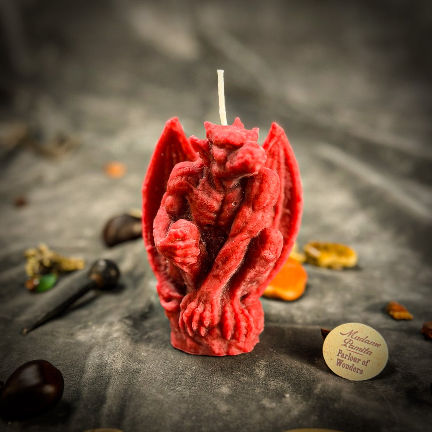 Red Beeswax Guardian Spell Candle