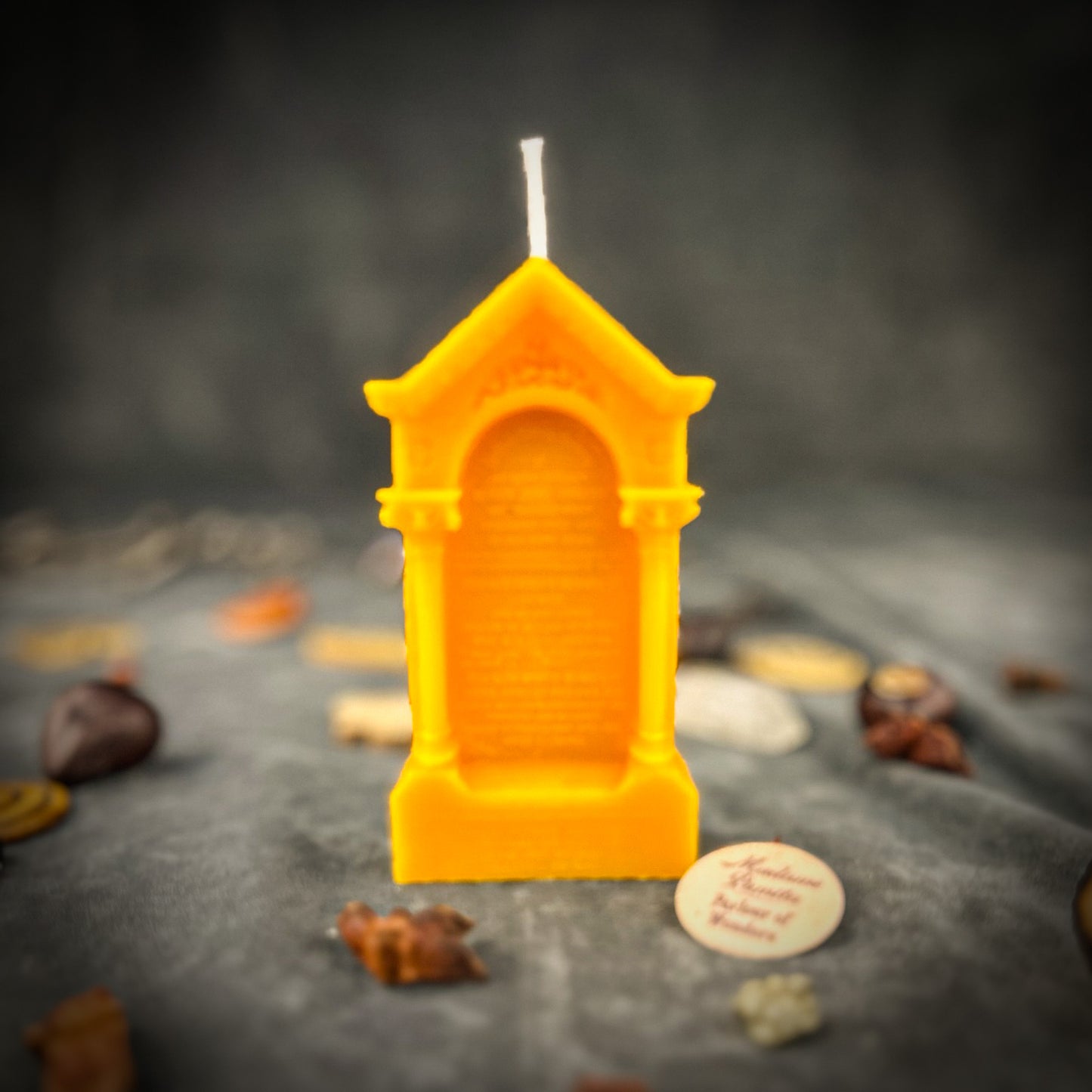Yellow Graveyard Candle
