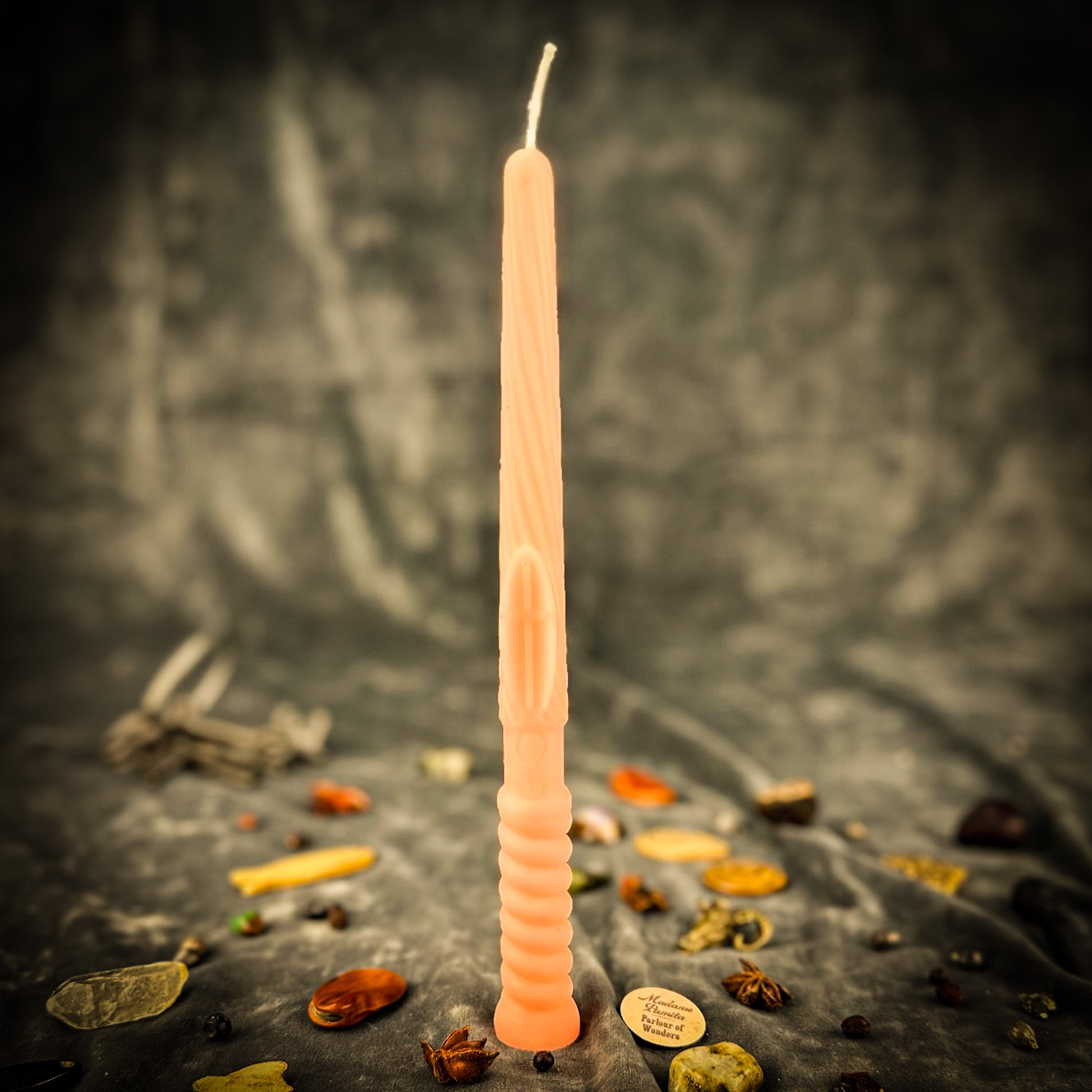 Pink Gromnica Candlemas Candle