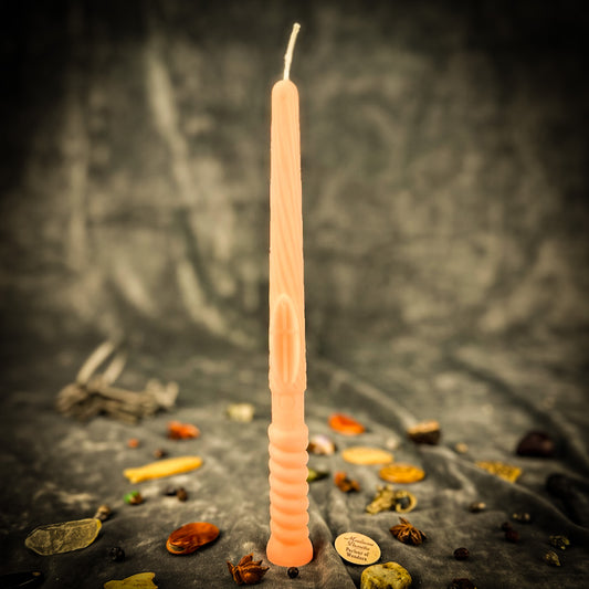Pink Gromnica Candlemas Candle