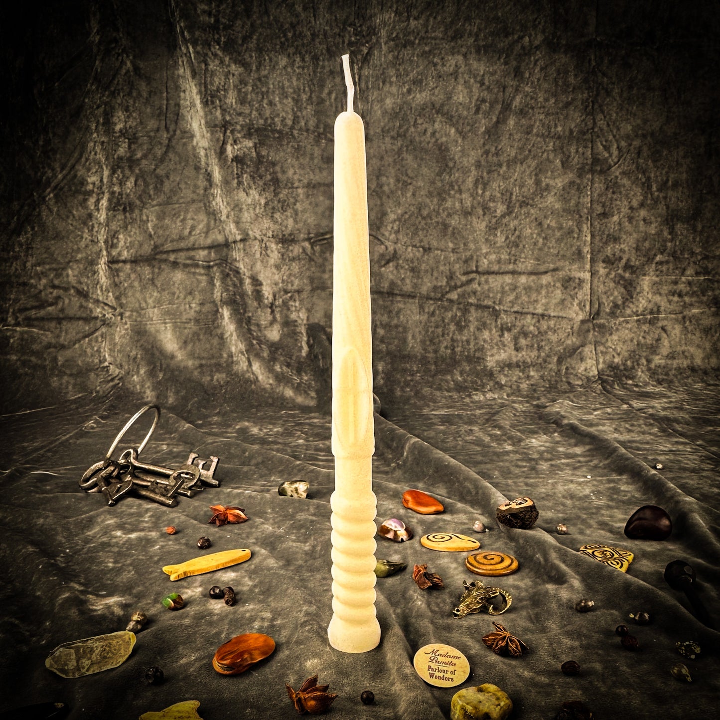 White Gromnica Candlemas Candle