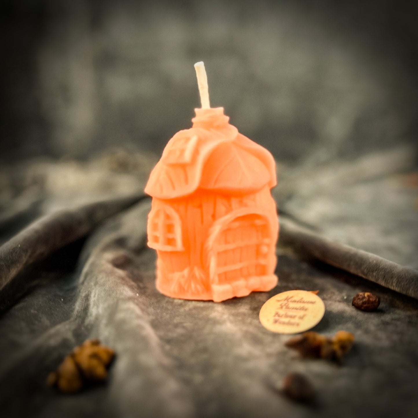 Pink Abundance Fairy Hut Spell Candle 