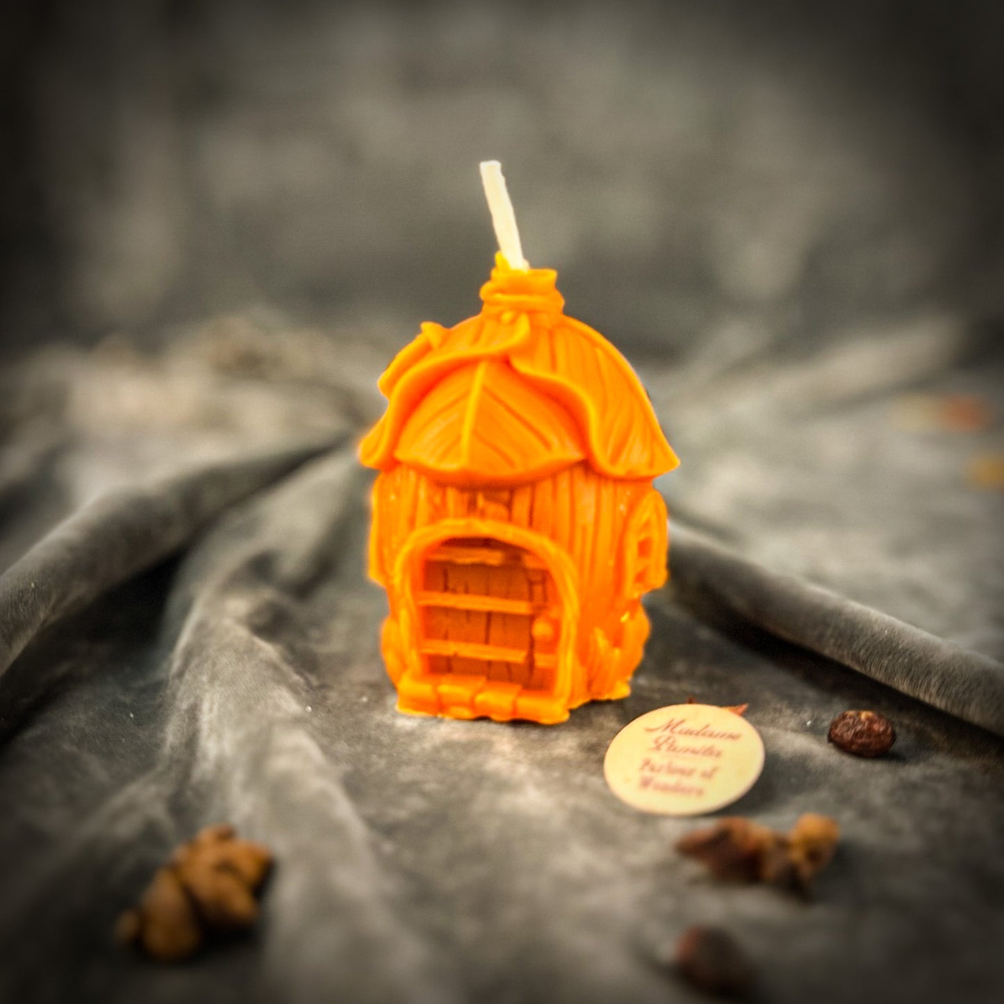 Orange Fairy Hut Candle 