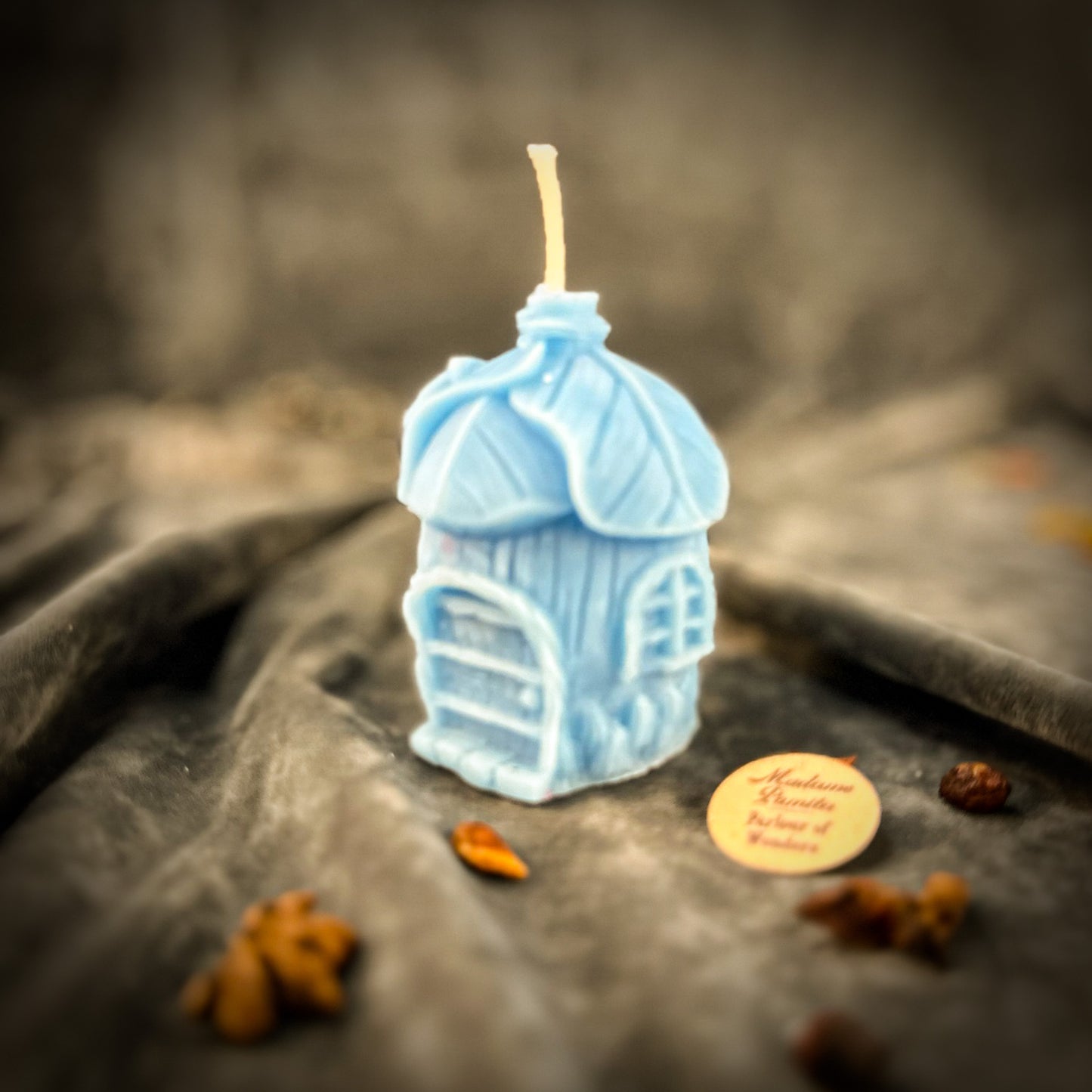 Blue Fairy Hut Spell Candle 