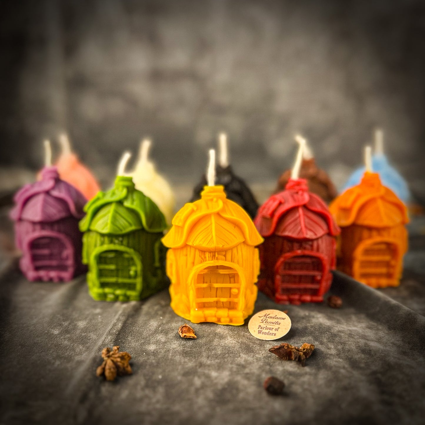 Beeswax Growing Abundance Fairy Hut Candle