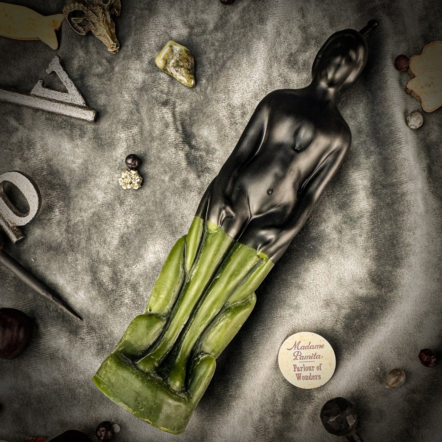 Green Reversing Human Spell Candle