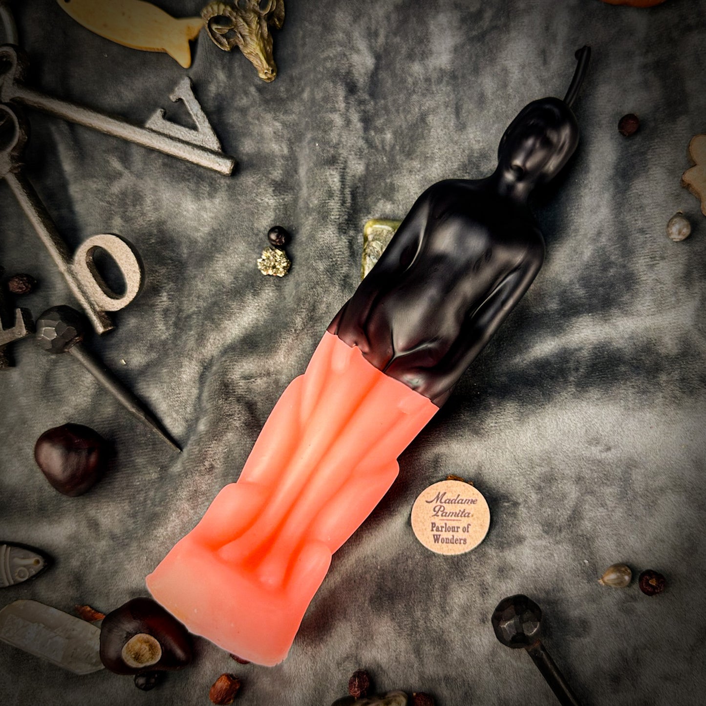 Pink Reversing Human Candle