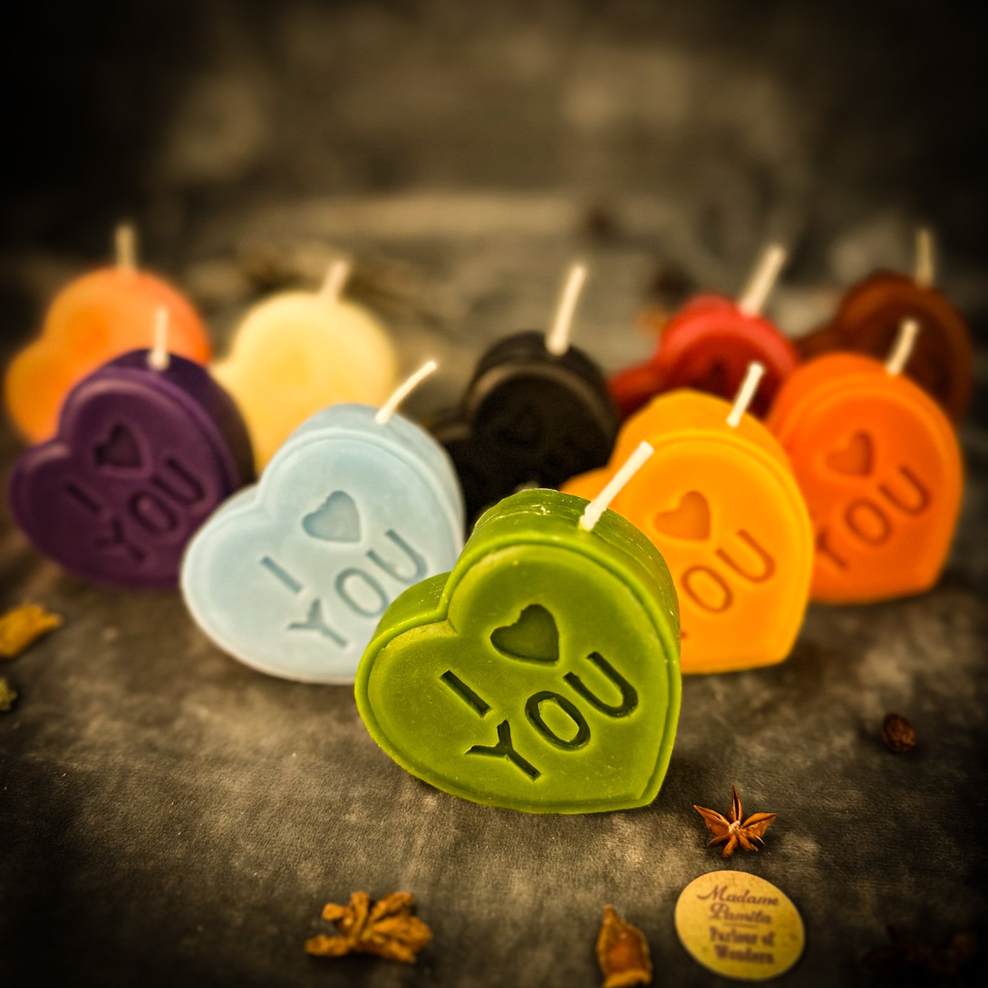 Beeswax I Love You Spell Candle - Sweet Romance Magic